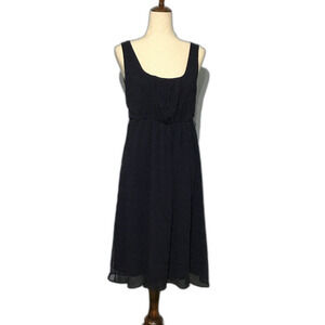 Simply Vera Vera Wang Black Sleeveless Midi Dress